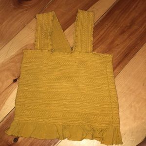 mustard yellow tank top